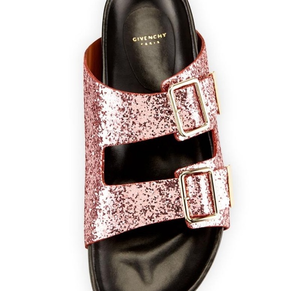 GIVENCHY Glitter Sparkle Buckle Sandals - Picture 7 of 8
